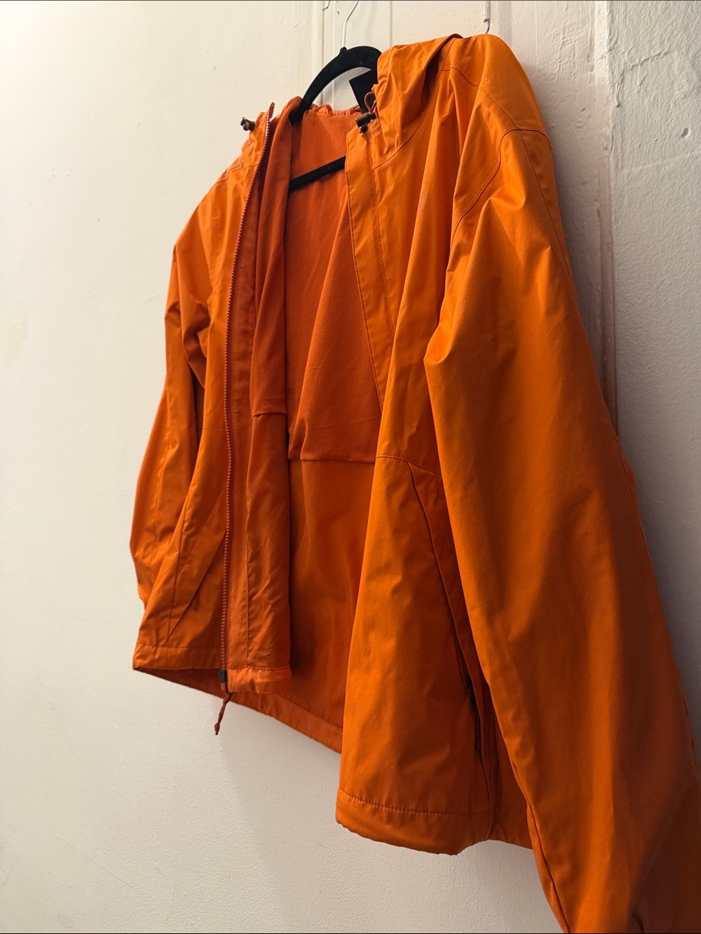 REI Women's Bright Orange Hooded Windbreaker